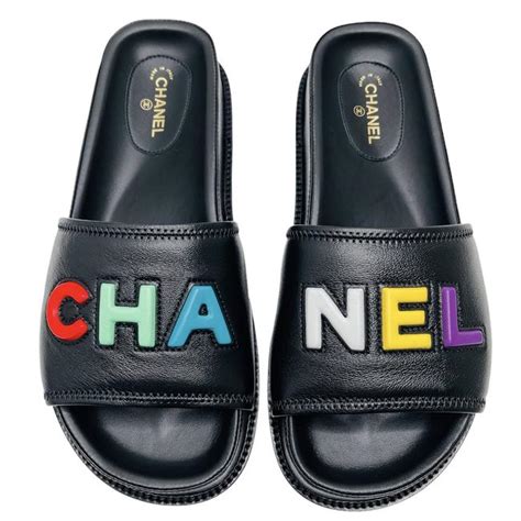 chanel colorful slides|Chanel slides men.